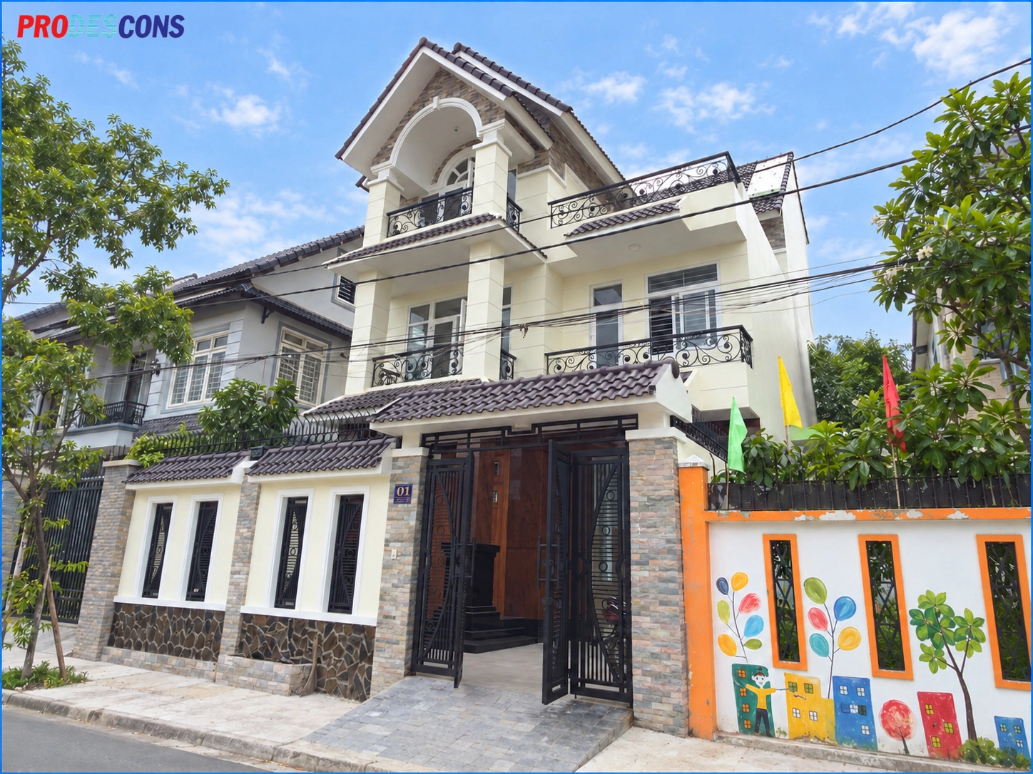Nhà biệt thự - khu dân cư Bình Dân